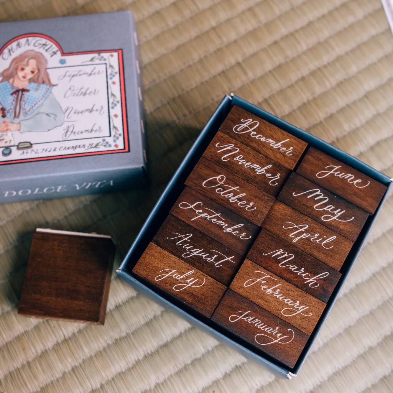 La Dolce Vita Rubber Stamp Set - Month