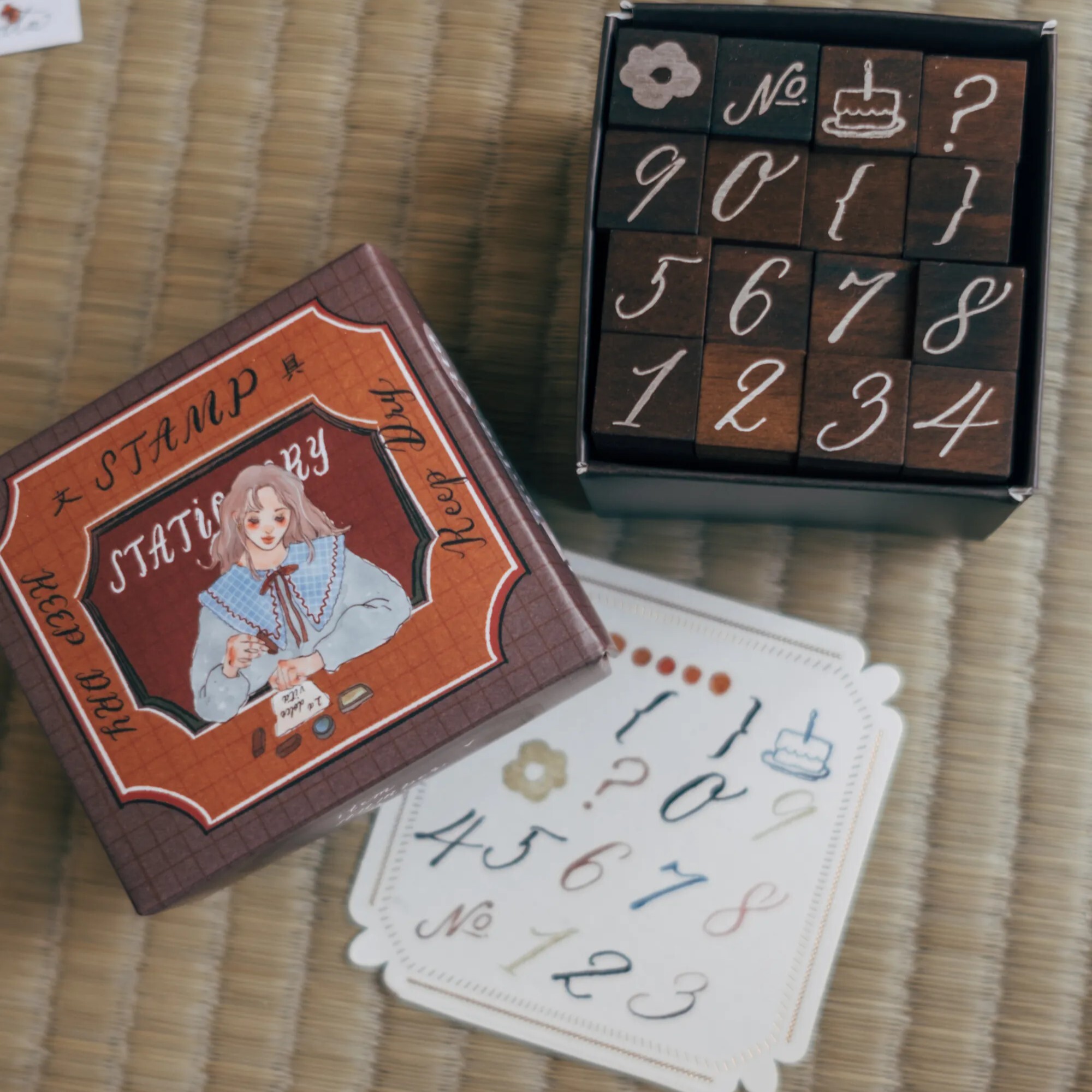 La Dolce Vita Rubber Stamp Set - Number & Symbol