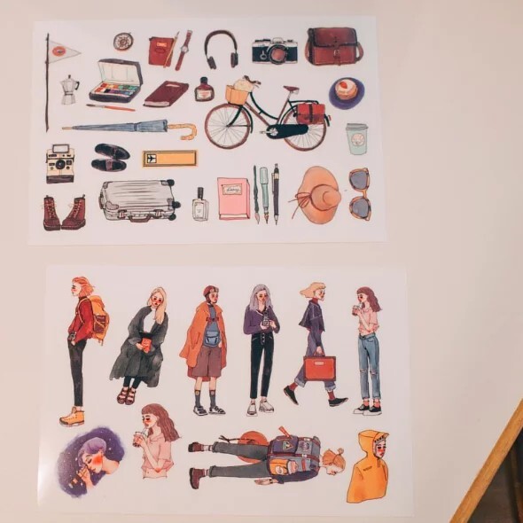 La Dolce Vita Transfer Sticker Set - Bon Voyage (2 sheets)