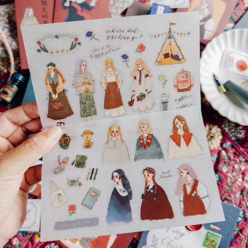 La Dolce Vita Transfer Sticker Set - Camping Time (2 sheets)