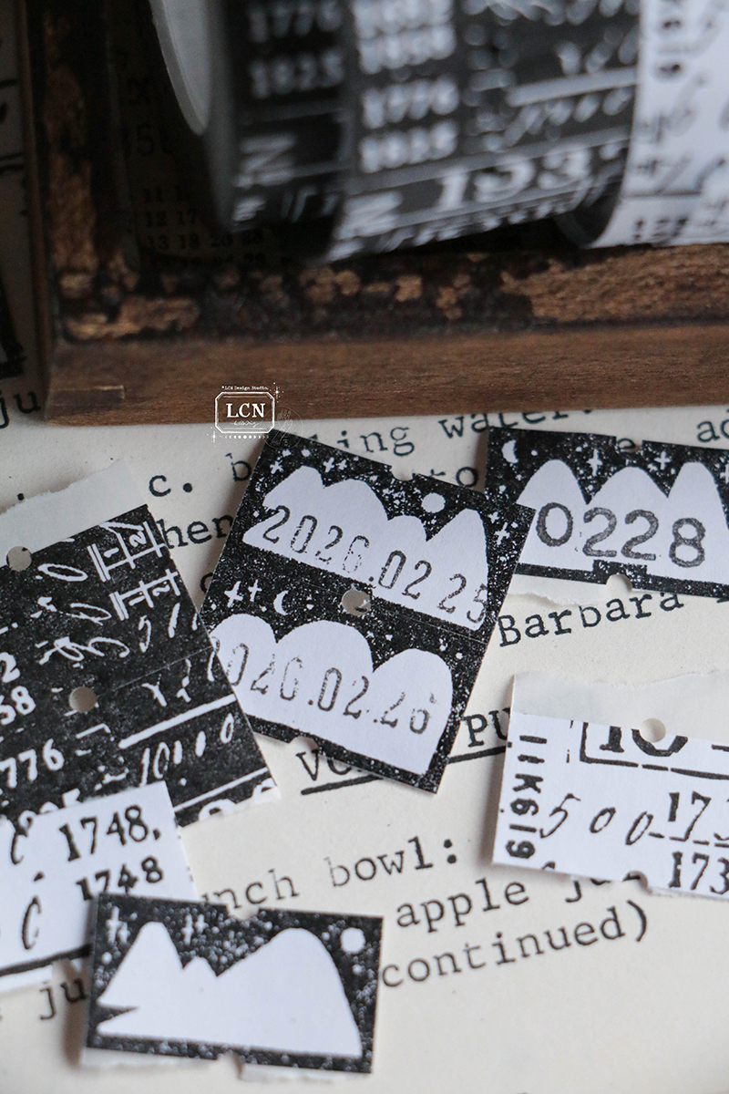 Lin Chia Ning Label Sticker Roll - Mountains