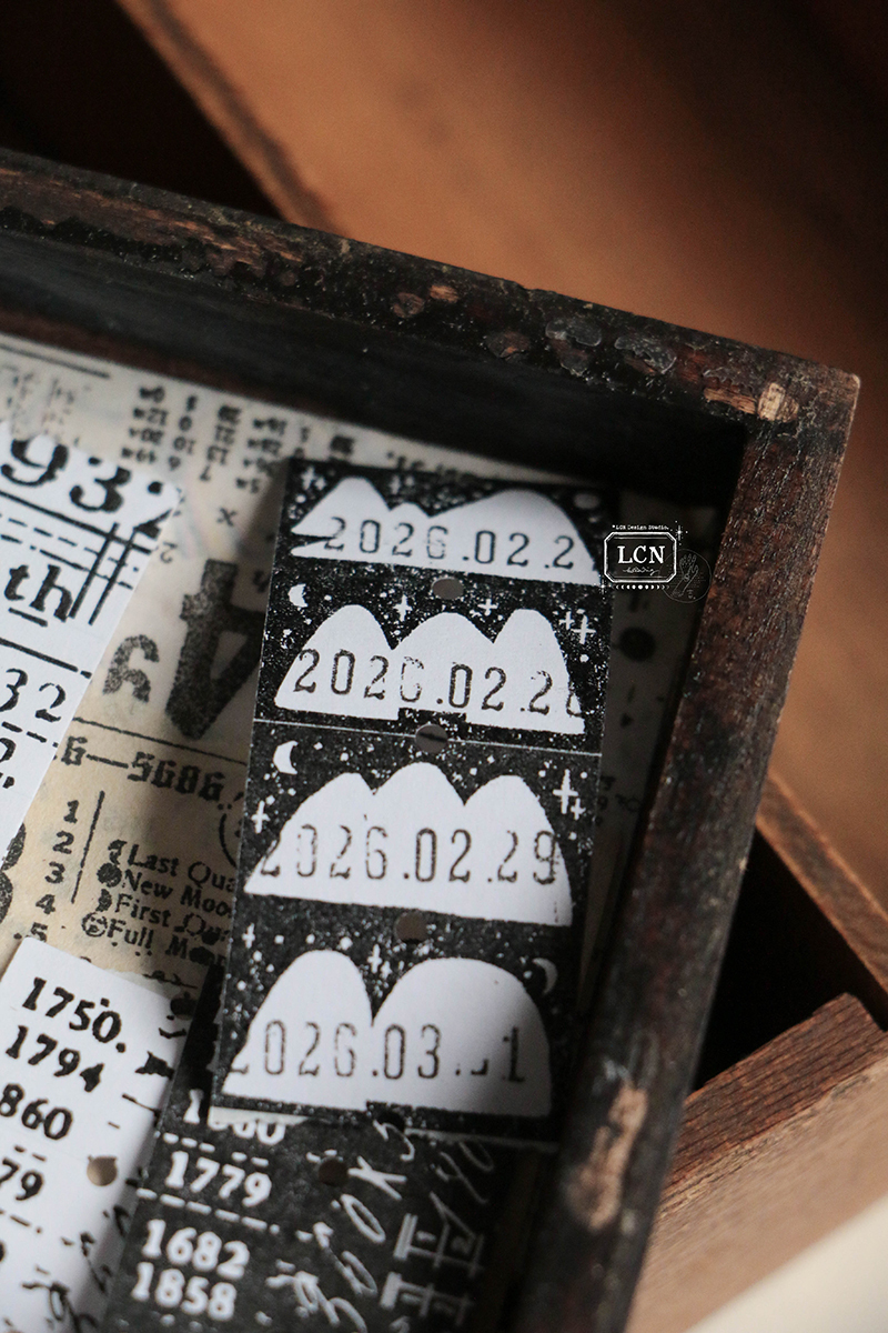 Lin Chia Ning Label Sticker Roll - Mountains