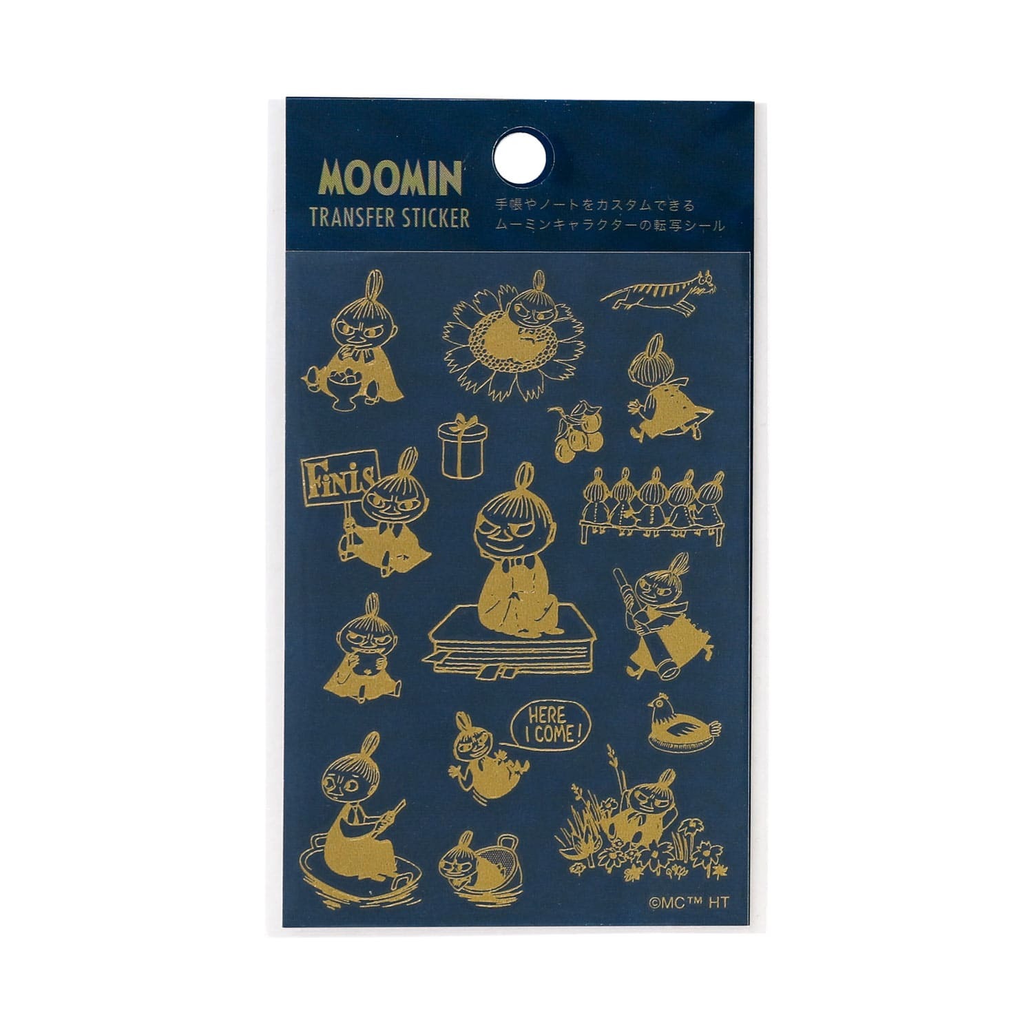 HIGHTIDE x Moomin Gold Goil Transfer Sticker - Little My