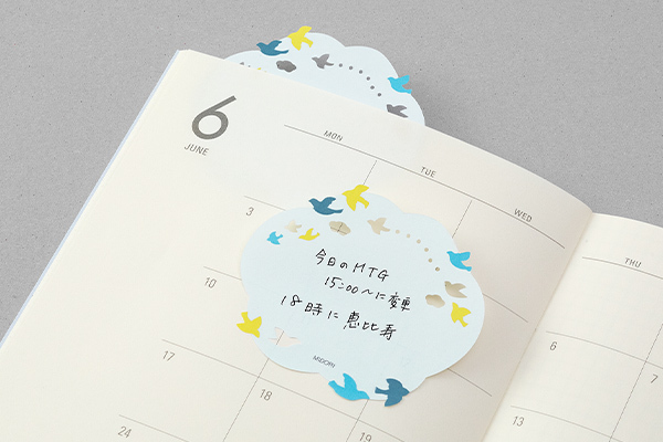 Midori Die-Cut Sticky Notes - Birds