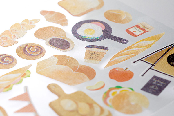 Midori Marché Washi Sticker Set - Bread