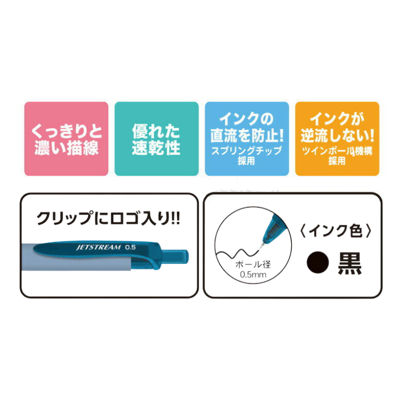 Moomin x Uni Jetstream Ballpoint Pen 0.5