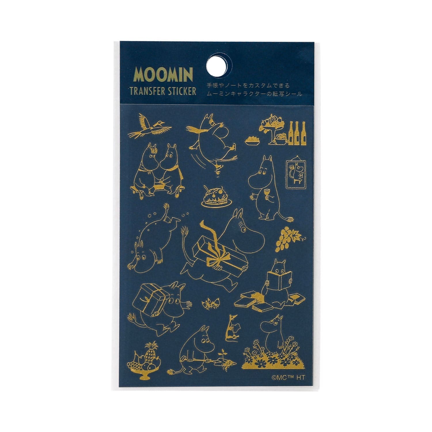 HIGHTIDE x Moomin Gold Foil Transfer Sticker - Moomintroll