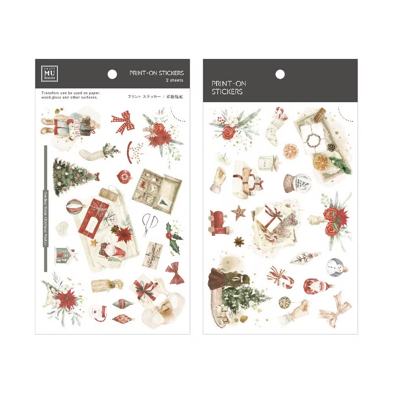 MU Print-On Sticker Set 23 - Christmas Gift (2 sheets)