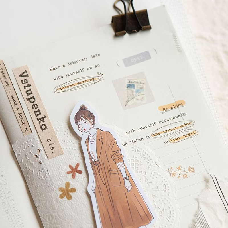 MU Print-On Sticker Set 257 - Autumn Daily Life (2 sheets)