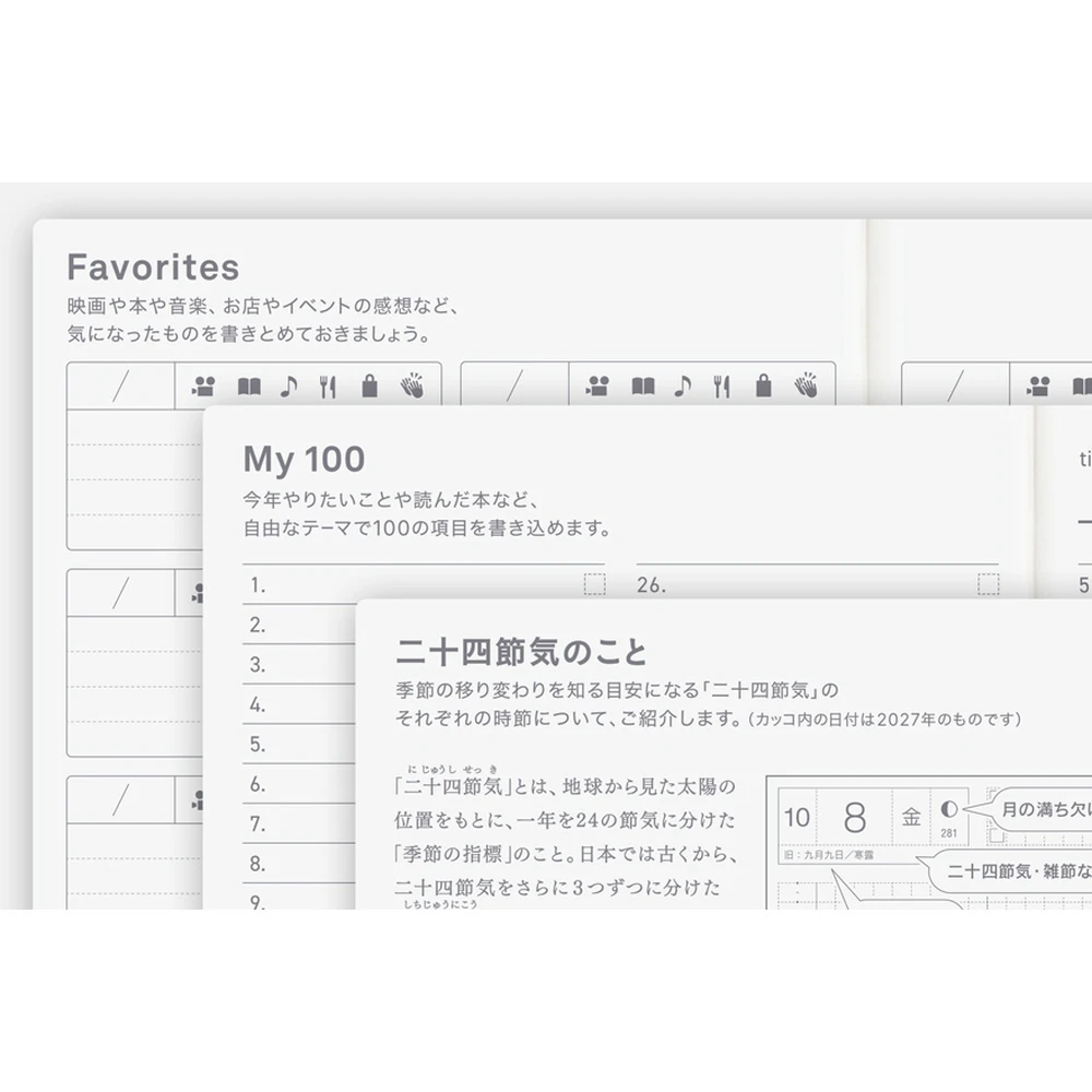 Hobonichi Techo 2027 A6 Original Avec Books (Japanese)