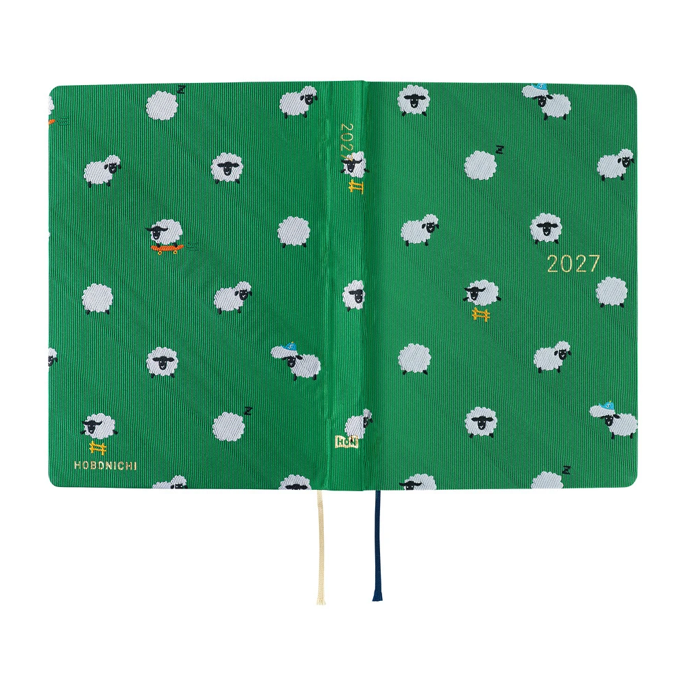 Hobonichi Techo A6 HON - Bow & Tie: Sheep Sheep Sheep (Japanese)