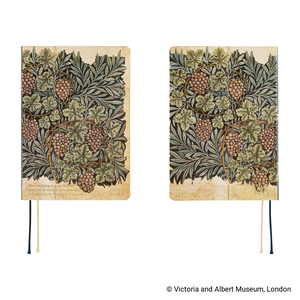 Hobonichi Techo A6 HON - V&A Series: Vine (Japanese)