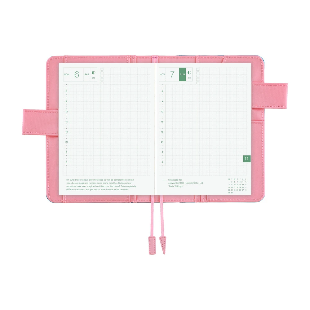 Hobonichi Techo A6 Original Cover - Colors: Blue Parasol