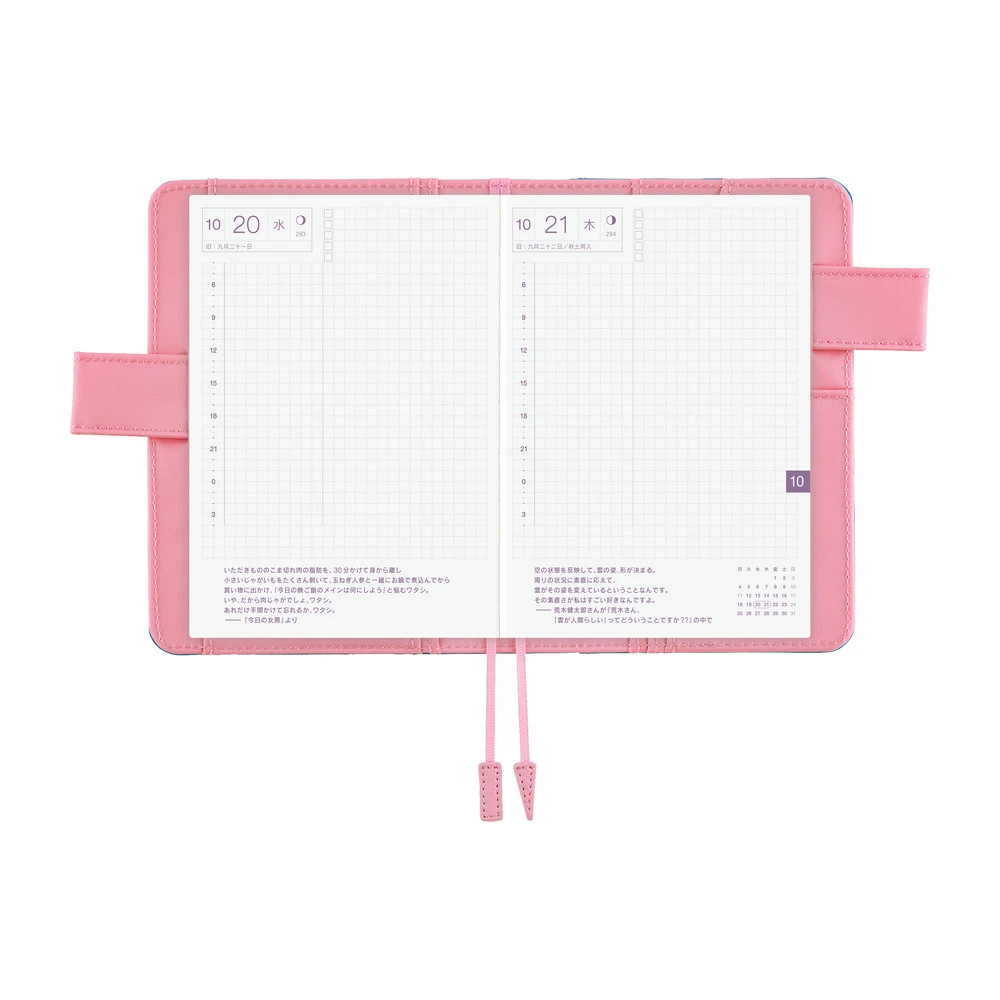 Hobonichi Techo A6 Original Cover - Colors: Blue Parasol