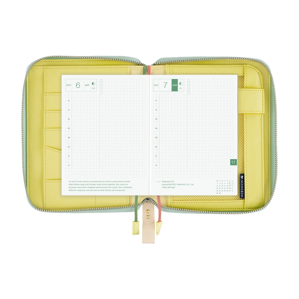 Hobonichi Techo A6 Original Cover - mina perhonen: glass flower (Pink Mix)