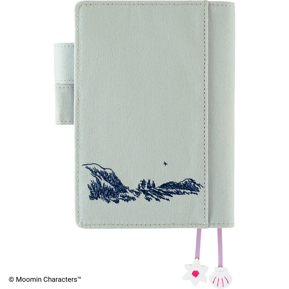 Hobonichi Techo A6 Original Cover - Moomin: My Yard (Pale Mint)