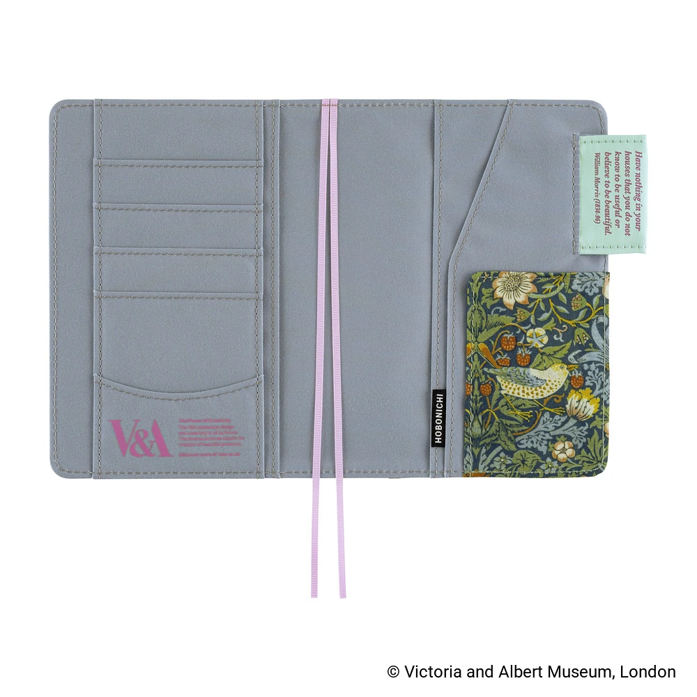 Hobonichi Techo A6 Original Cover - V&A Series: Strawberry Thief