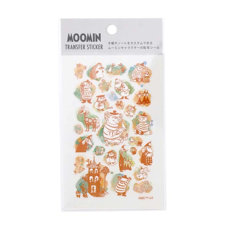 HIGHTIDE x Moomin Moominvalley Friends Transfer Sticker - Orange
