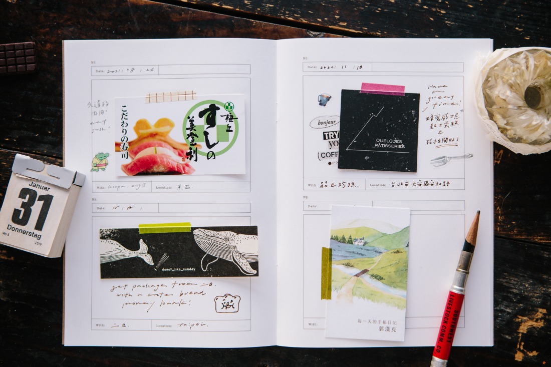 OURS Card Folder Notebook A5