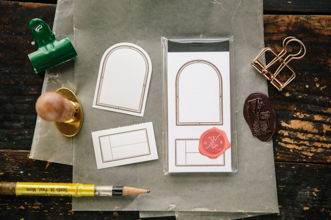 OURS Letterpress Notepad - Window Label