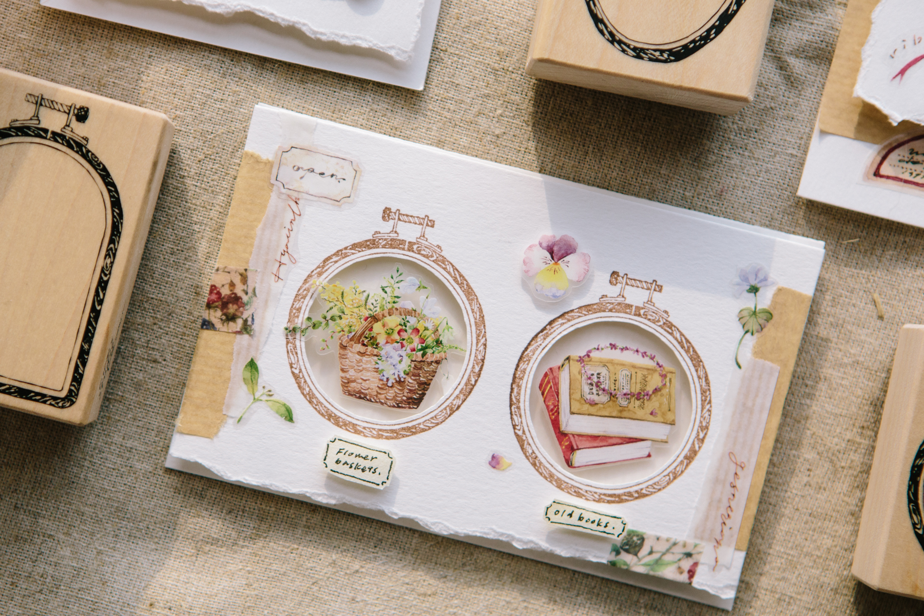 OURS Rubber Stamp - Circle Embroidery Hoop