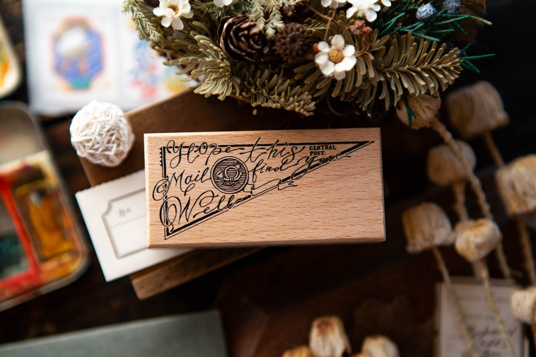 OURS Rubber Stamp - Hope This Mail Finds You Well