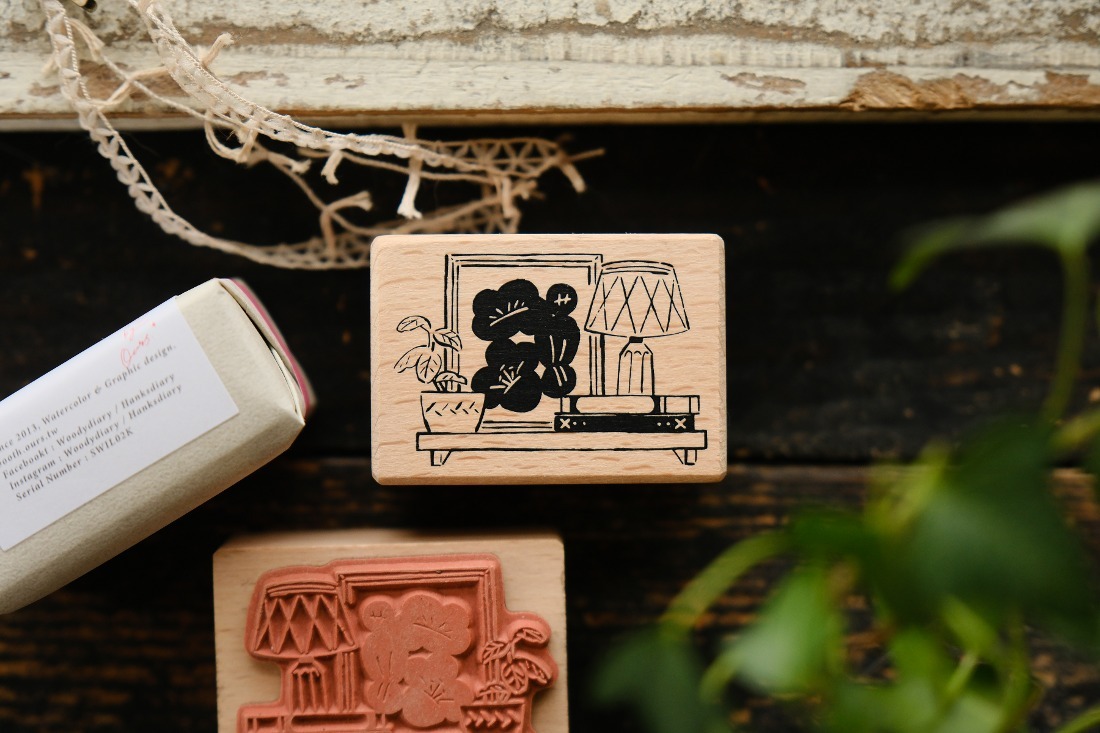 OURS Rubber Stamp - On the Wall