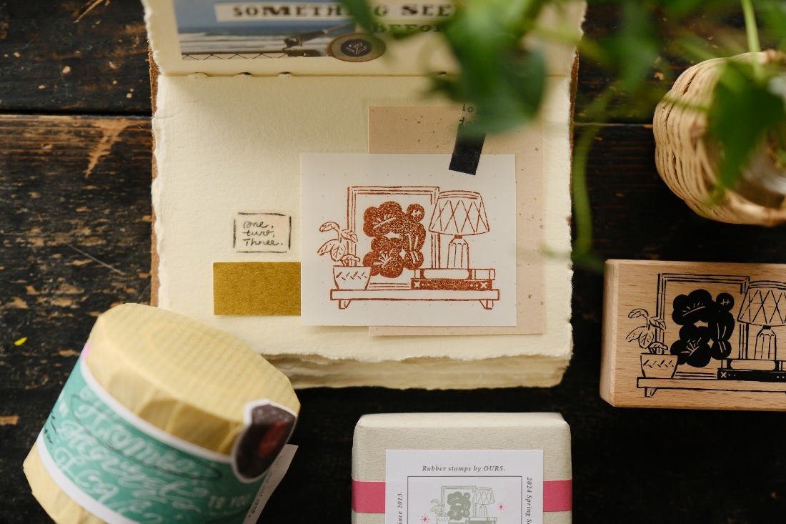 OURS Rubber Stamp - On the Wall