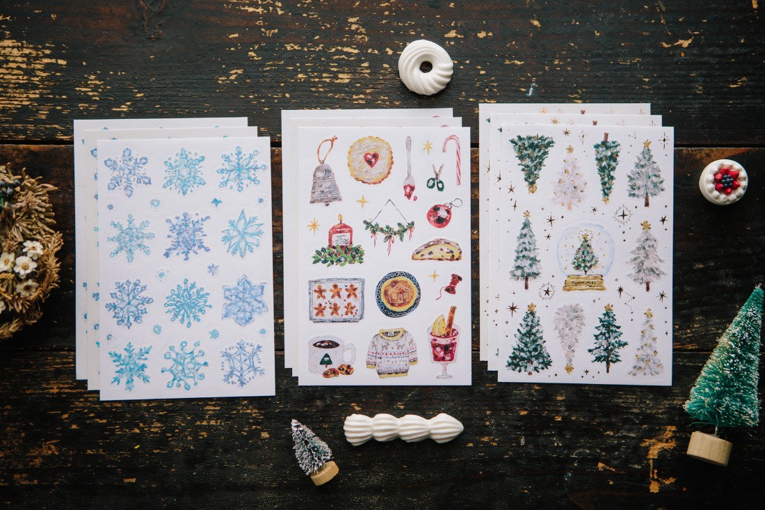 OURS Sticker Set - Winter Season (9 sheets)