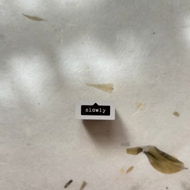 Pion Rubber Stamp - slowly