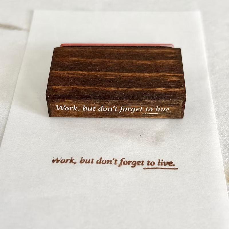 Pion Rubber Stamp - Work