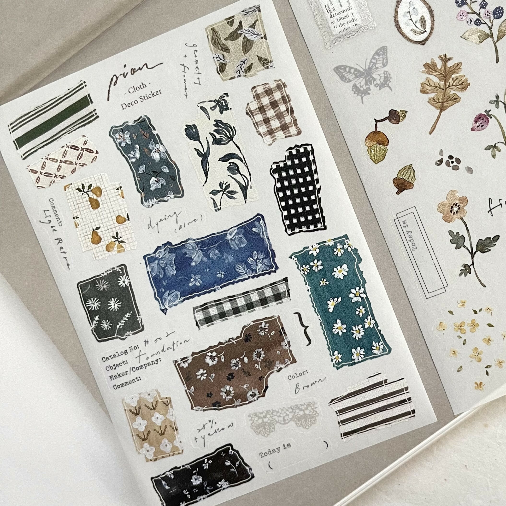 Pion Washi Sticker - Cloth