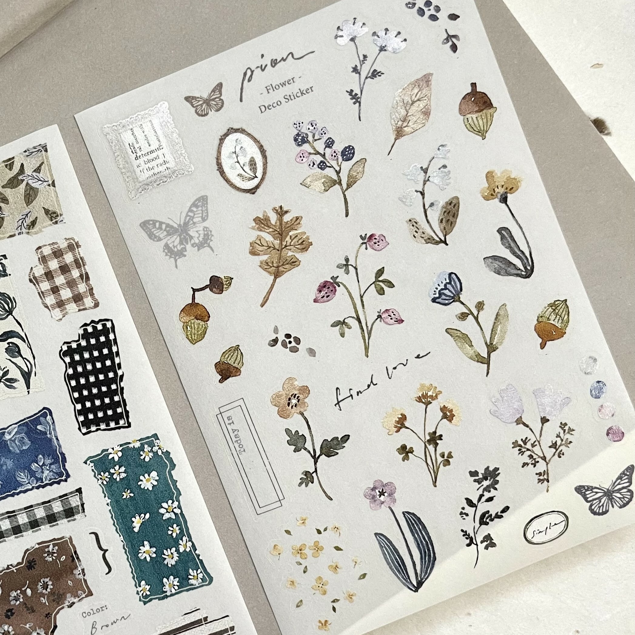 Pion Washi Sticker - Flower