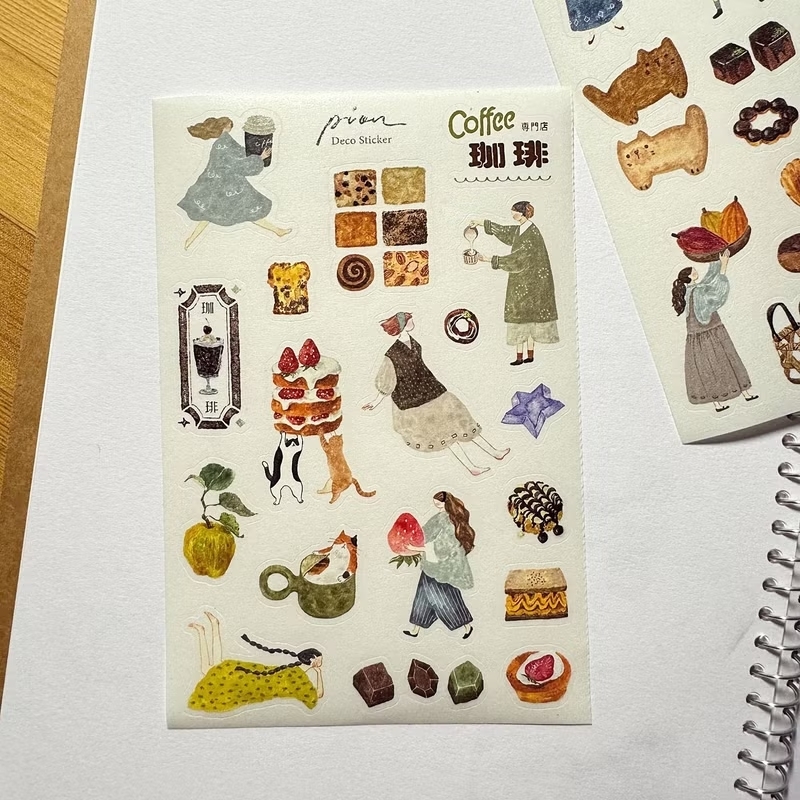 Pion Washi Sticker Set - Candy (3 sheets)