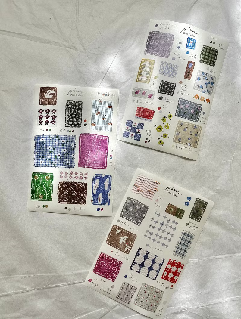 Pion Washi Sticker Set - Candy Paper (3 sheets)