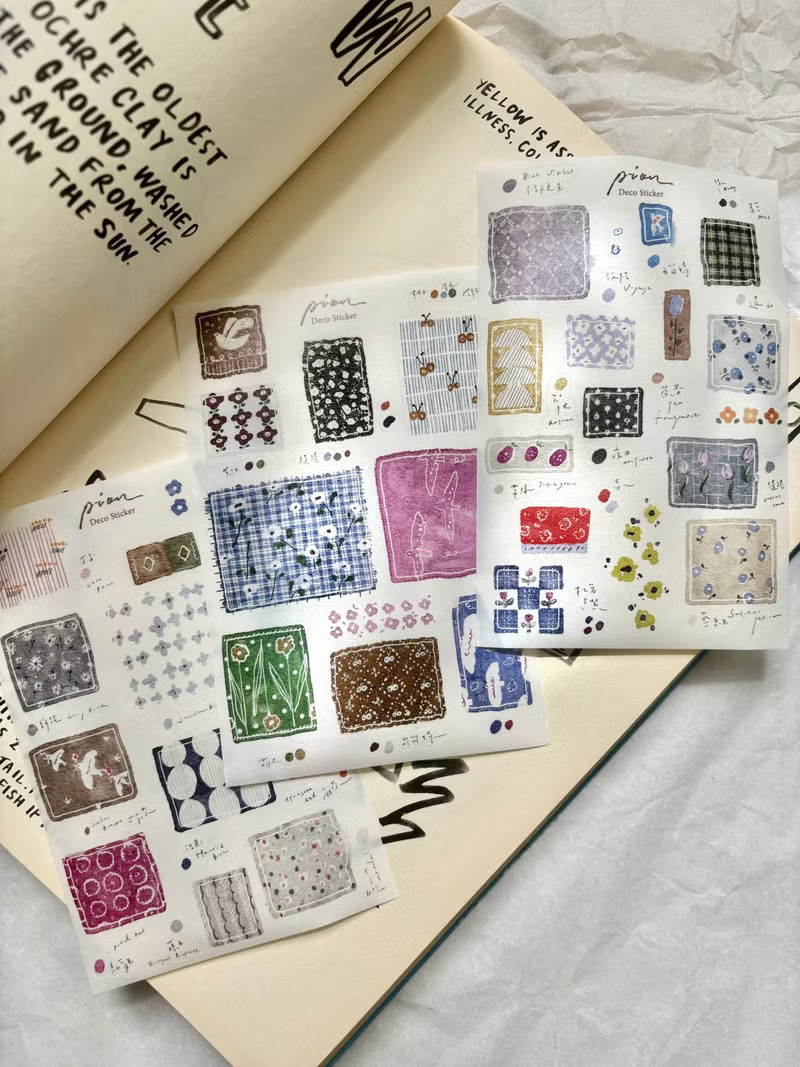 Pion Washi Sticker Set - Candy Paper (3 sheets)