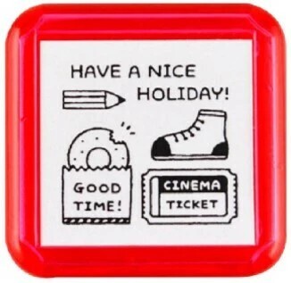 SANBY x Eric Portable Push-Button Stamp - Nice Holiday