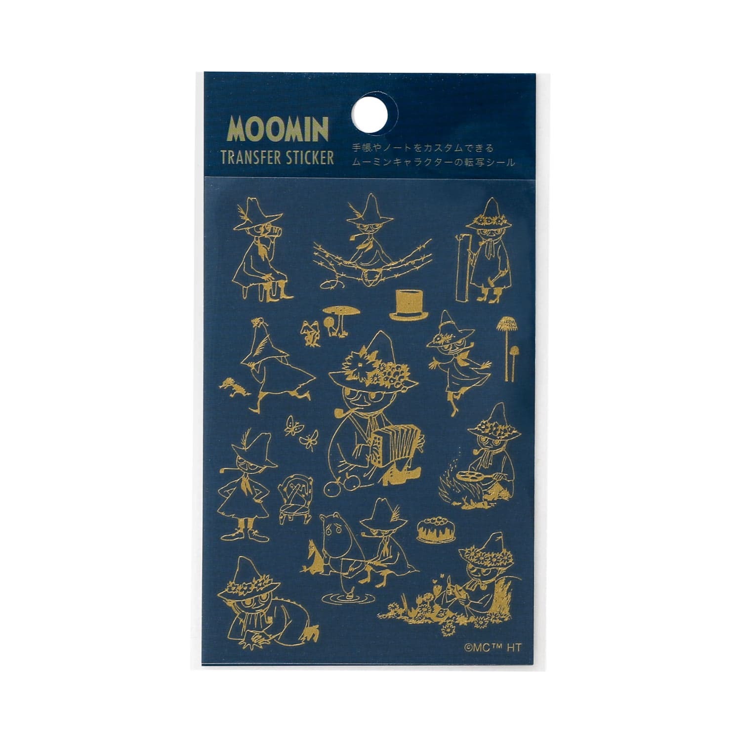 HIGHTIDE x Moomin Gold Goil Transfer Sticker - Snufkin