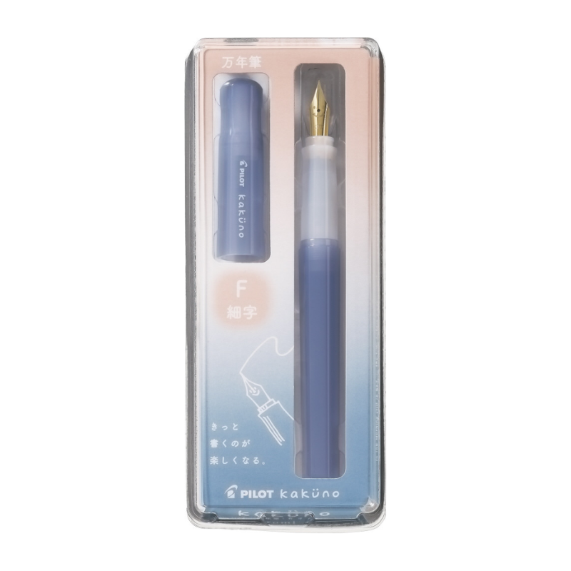 Pilot Kakuno Madoromi Fountain Pen - F Blue