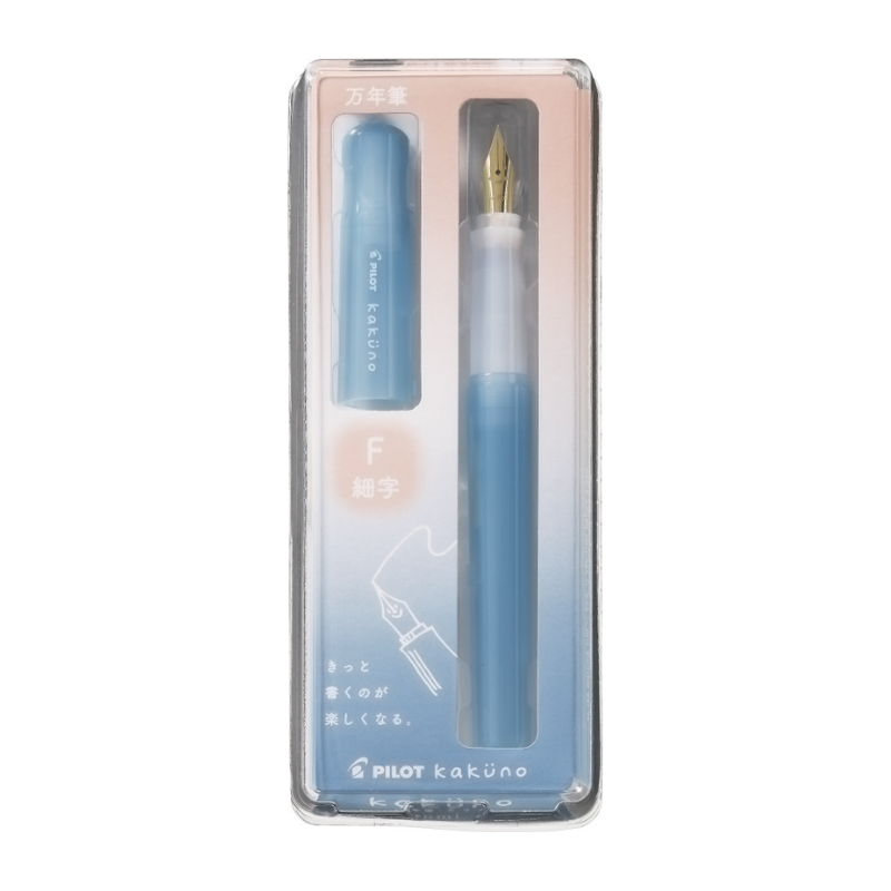 Pilot Kakuno Madoromi Fountain Pen - F Light Blue
