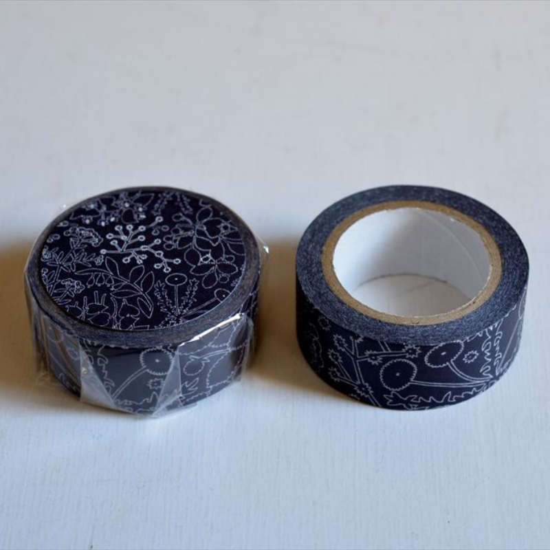 Classiky Dots and Lines Masking Tape - Dark Blue (1.8cm)