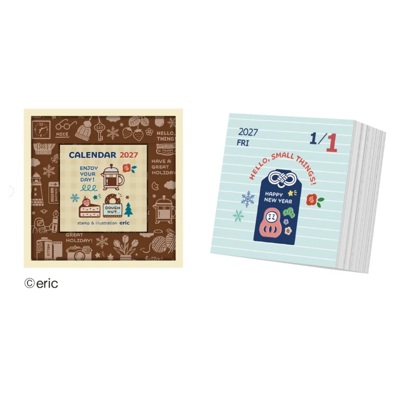 eric 2027 Color Tear-Off Calendar