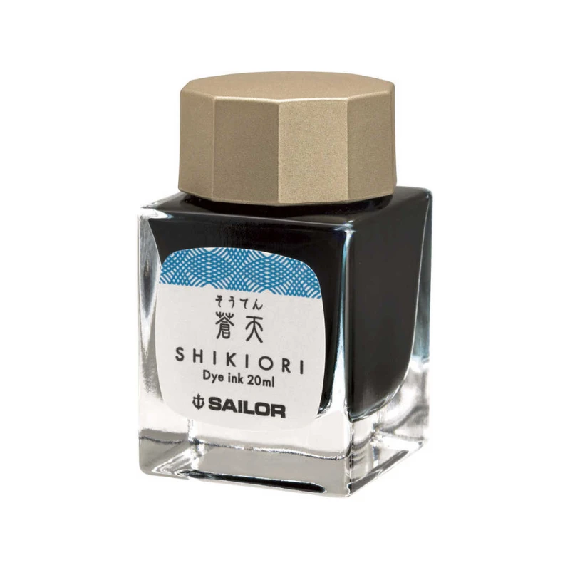 Sailor Shikiori Fountain Pen Ink 20ml - Blue Sky (Souten)