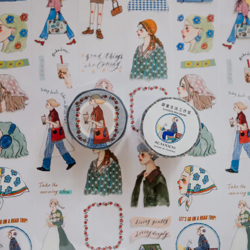 La Dolce Vita Glossy PET Tape - We Move Forward Happily (4cm)