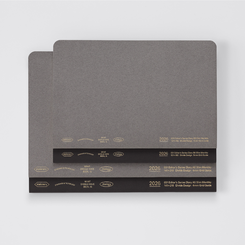 STALOGY 2026 Editor’s Series Monthly Diary - A5 Slim (2 colours)