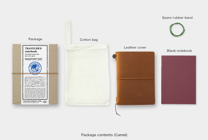TRAVELER'S Notebook Starter Kit - Camel (Passport Size)