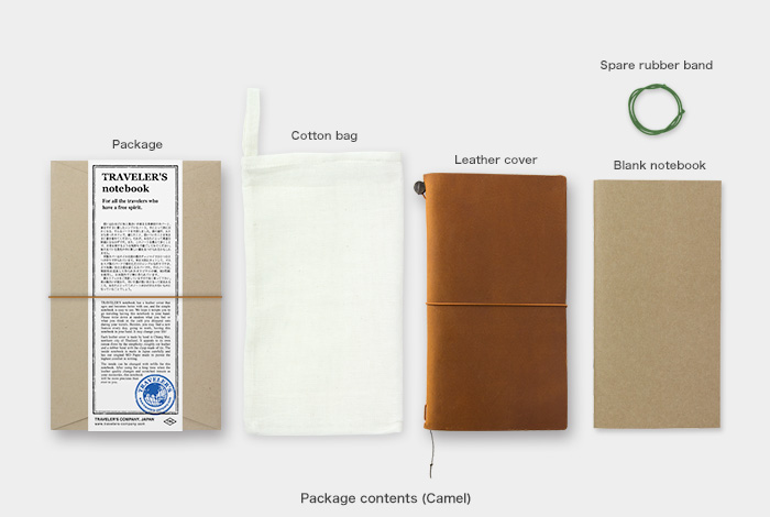 TRAVELER'S Notebook Starter Kit - Camel (Regular Size)