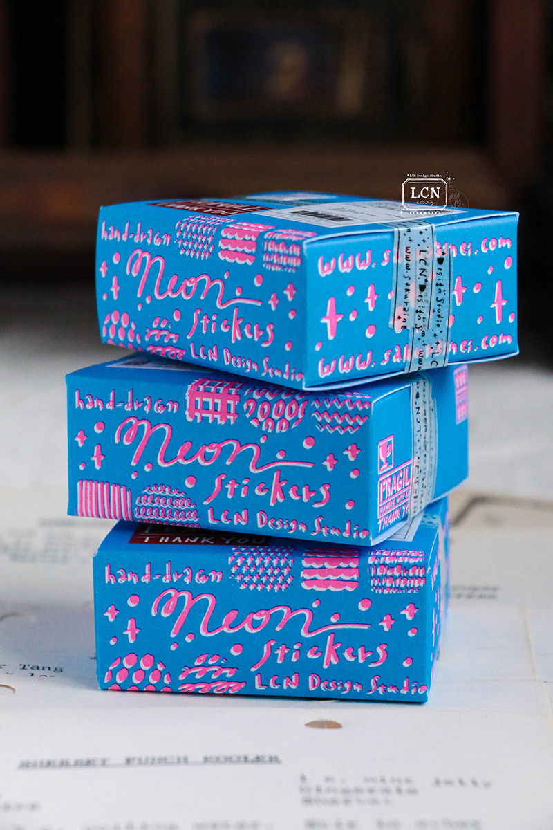 Lin Chia Ning Sticker Set - Sticker Club Neon