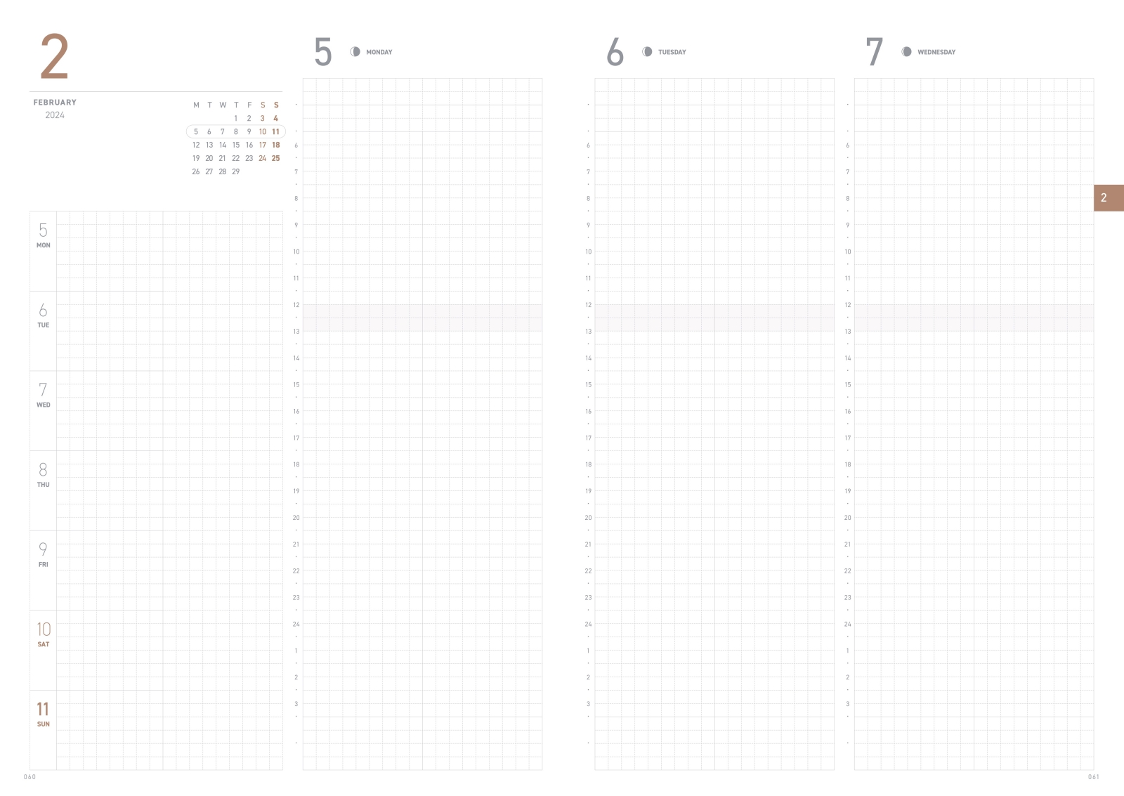 TAKE A NOTE 2024 Regular Planner A5 - Weekly Planner