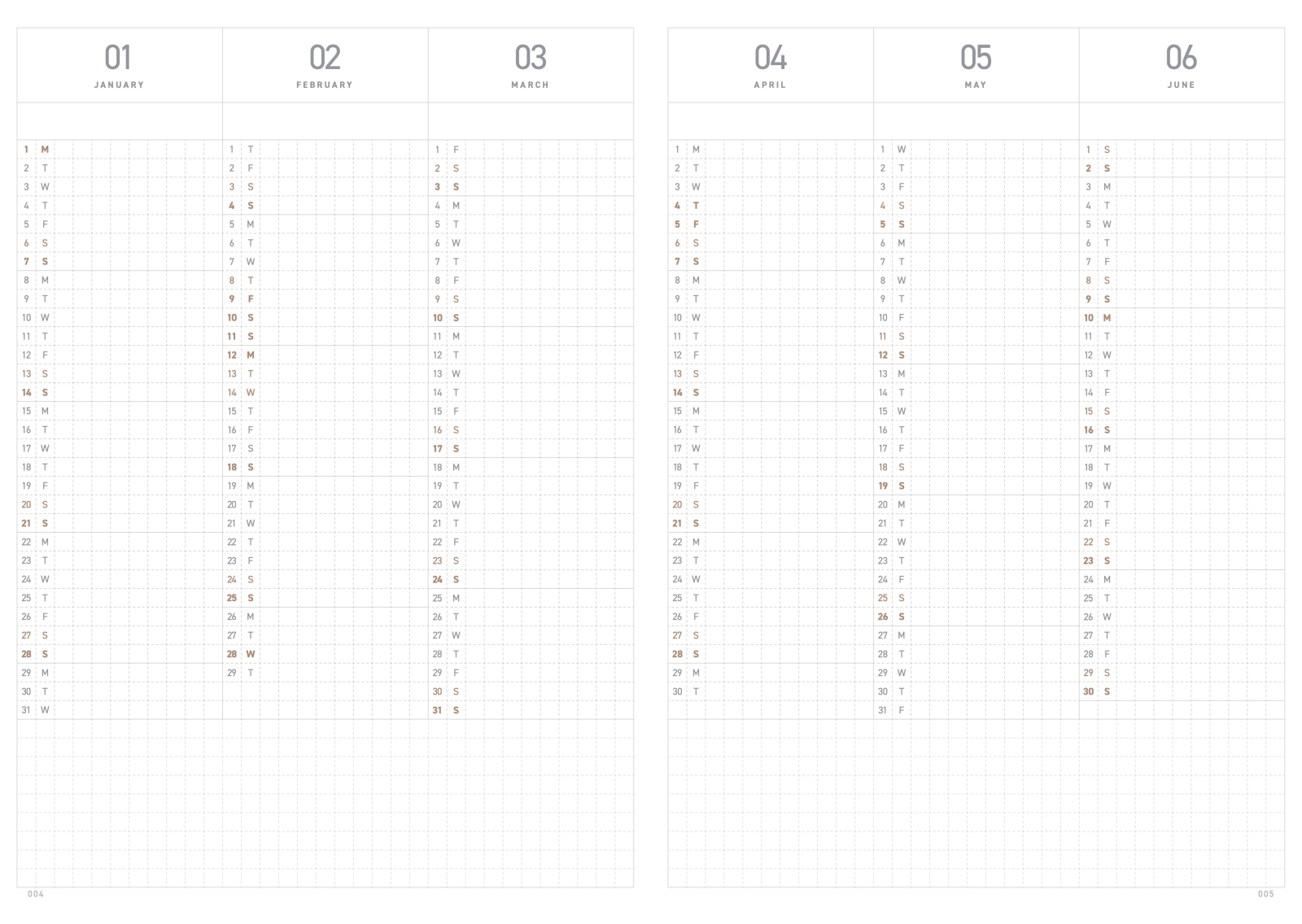 TAKE A NOTE 2024 Mini Planner A6 - Project Planner